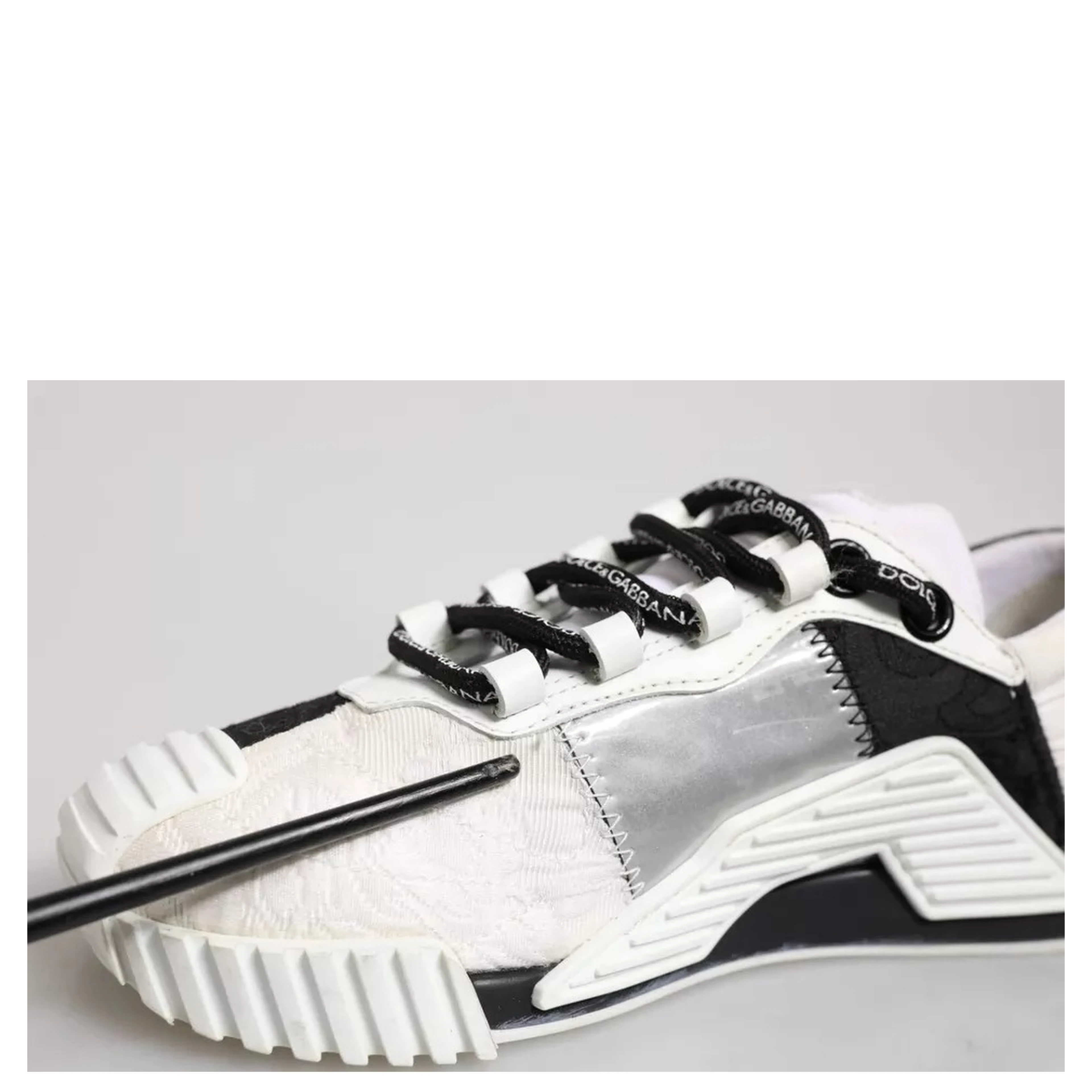 White Black NS1 Low Top Sneakers Shoes