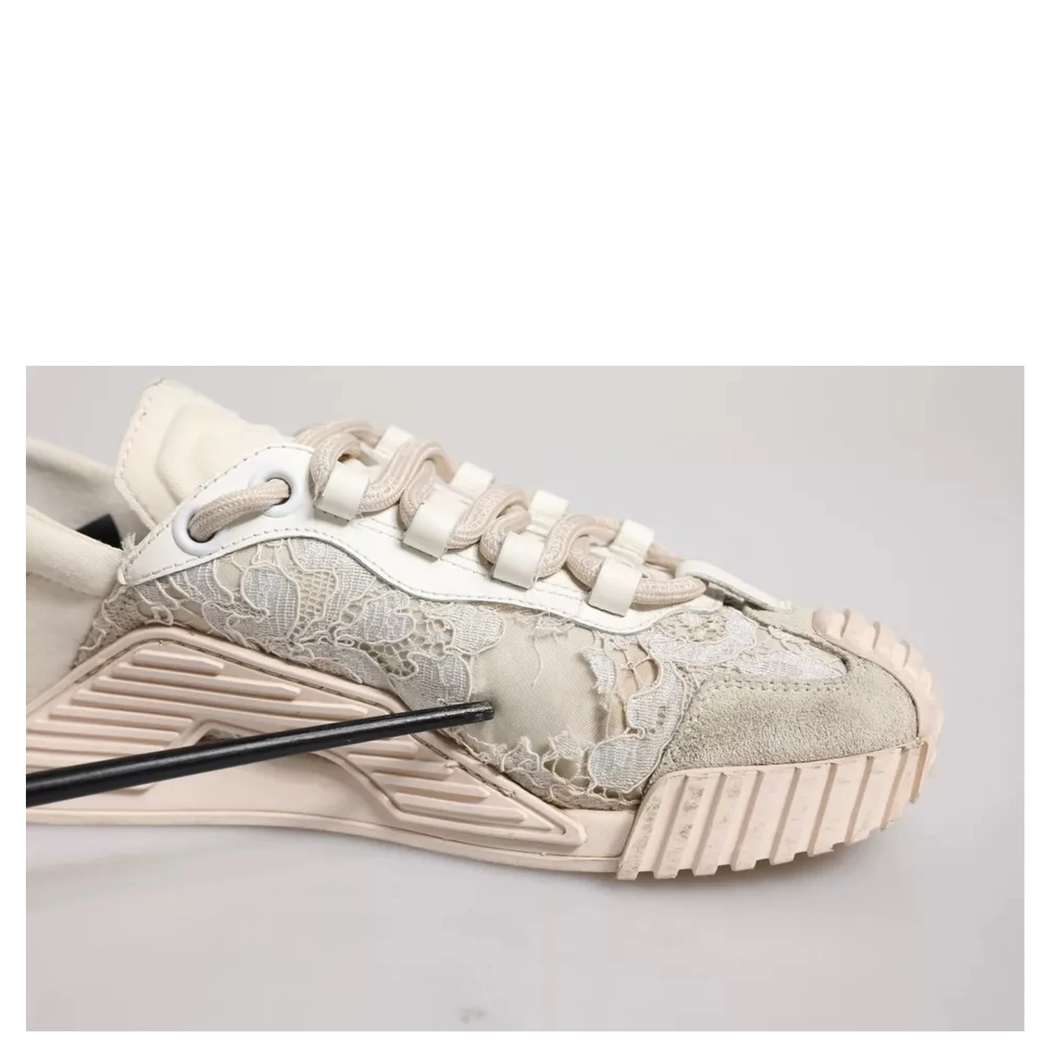 White Lace NS1 Low Top Sneaker Sports Shoes