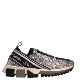 Silver Rhinestones Sorrento Sneakers Shoes