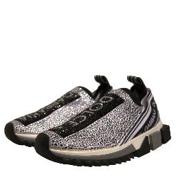 Silver Rhinestones Sorrento Sneakers Shoes