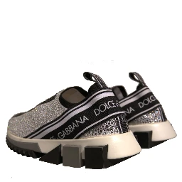 Silver Rhinestones Sorrento Sneakers Shoes