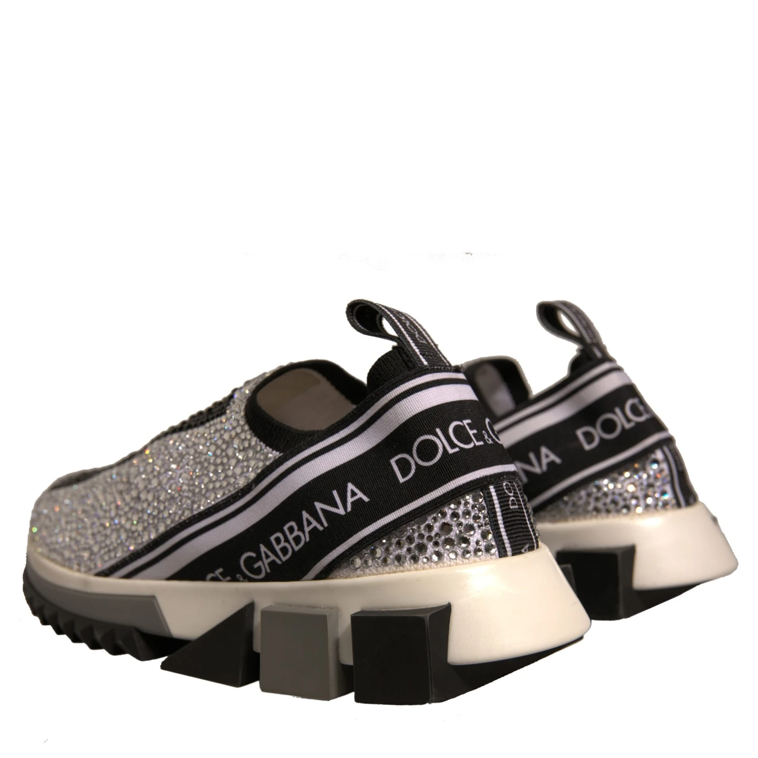 Silver Rhinestones Sorrento Sneakers Shoes