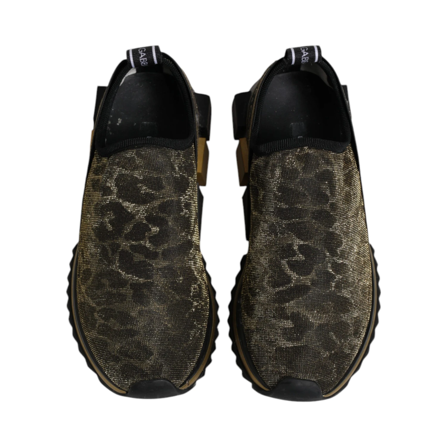 Gold Glitter Leopard Sorrento Sneakers Shoes