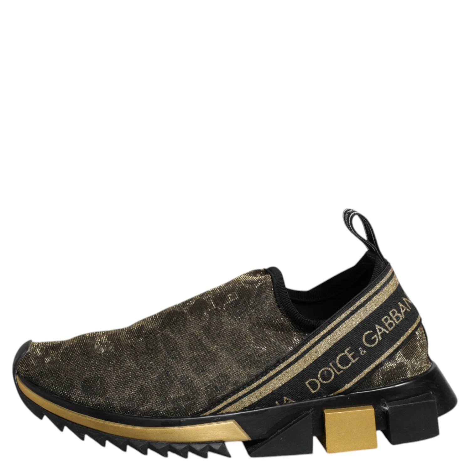Gold Glitter Leopard Sorrento Sneakers Shoes