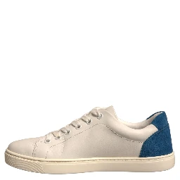 White Suede Leather Low Top Sneakers Shoes