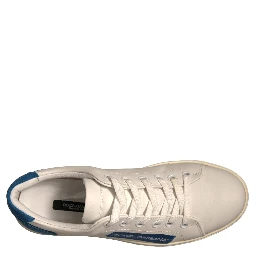 White Suede Leather Low Top Sneakers Shoes