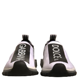 White Black Slip On Sorrento Sneakers Shoes