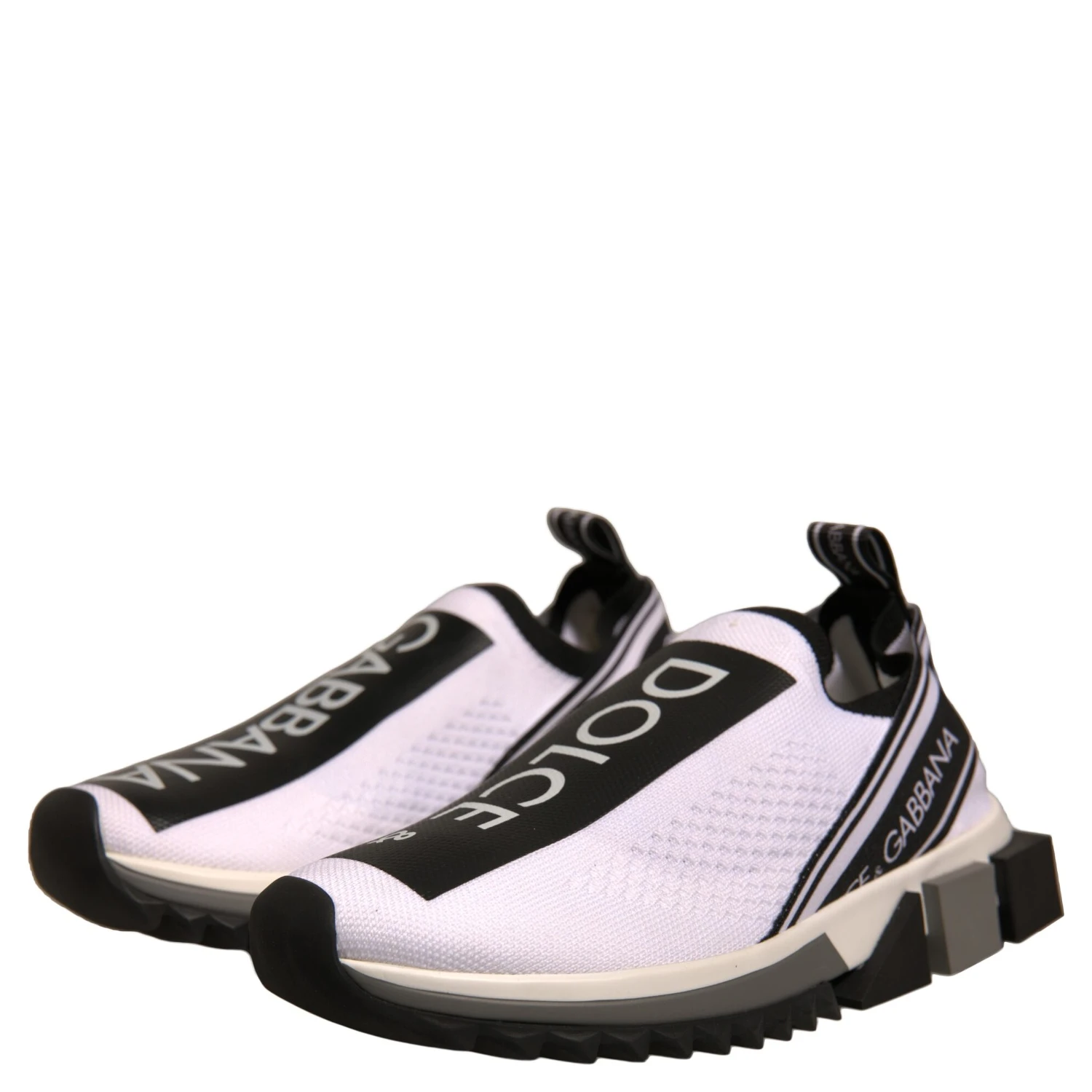 White Black Slip On Sorrento Sneakers Shoes