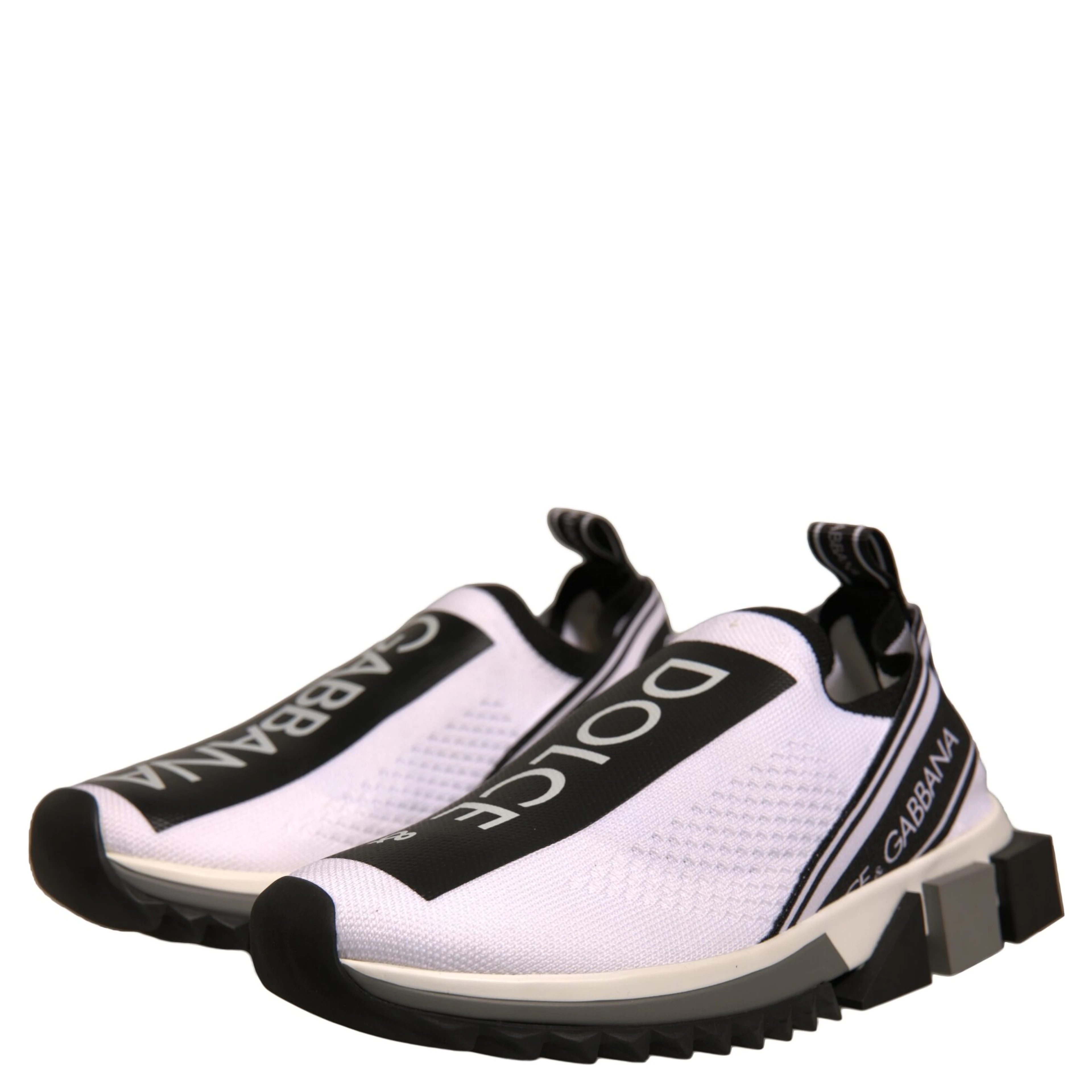 White Black Slip On Sorrento Sneakers Shoes