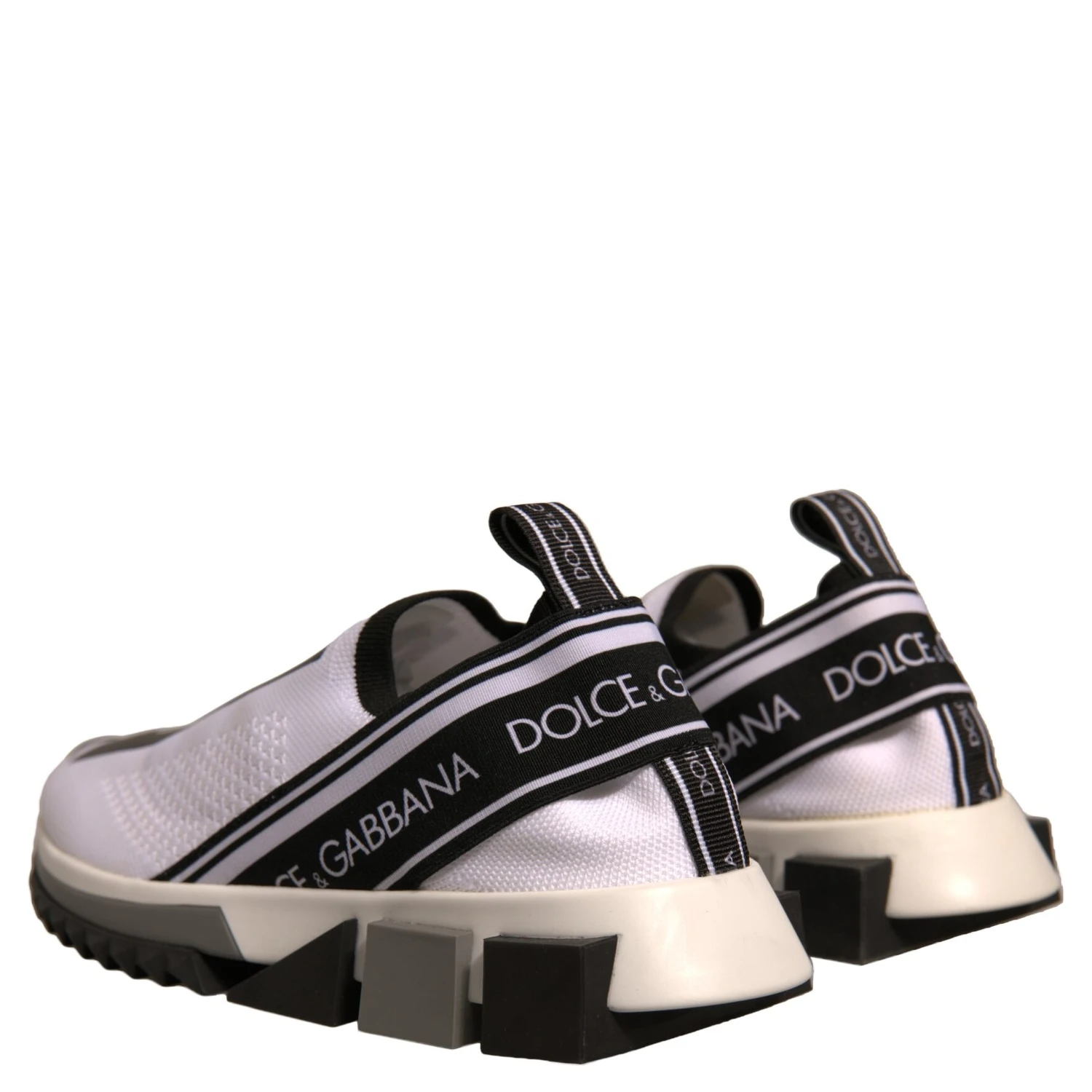 White Black Slip On Sorrento Sneakers Shoes
