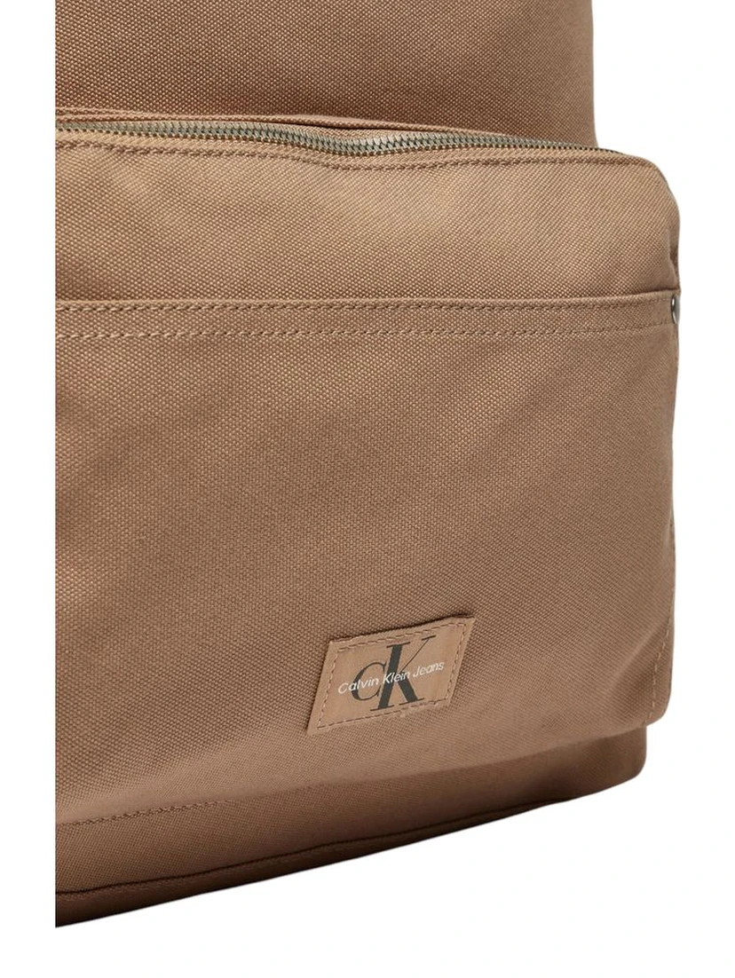 Beige Recycled Polyester Backpack