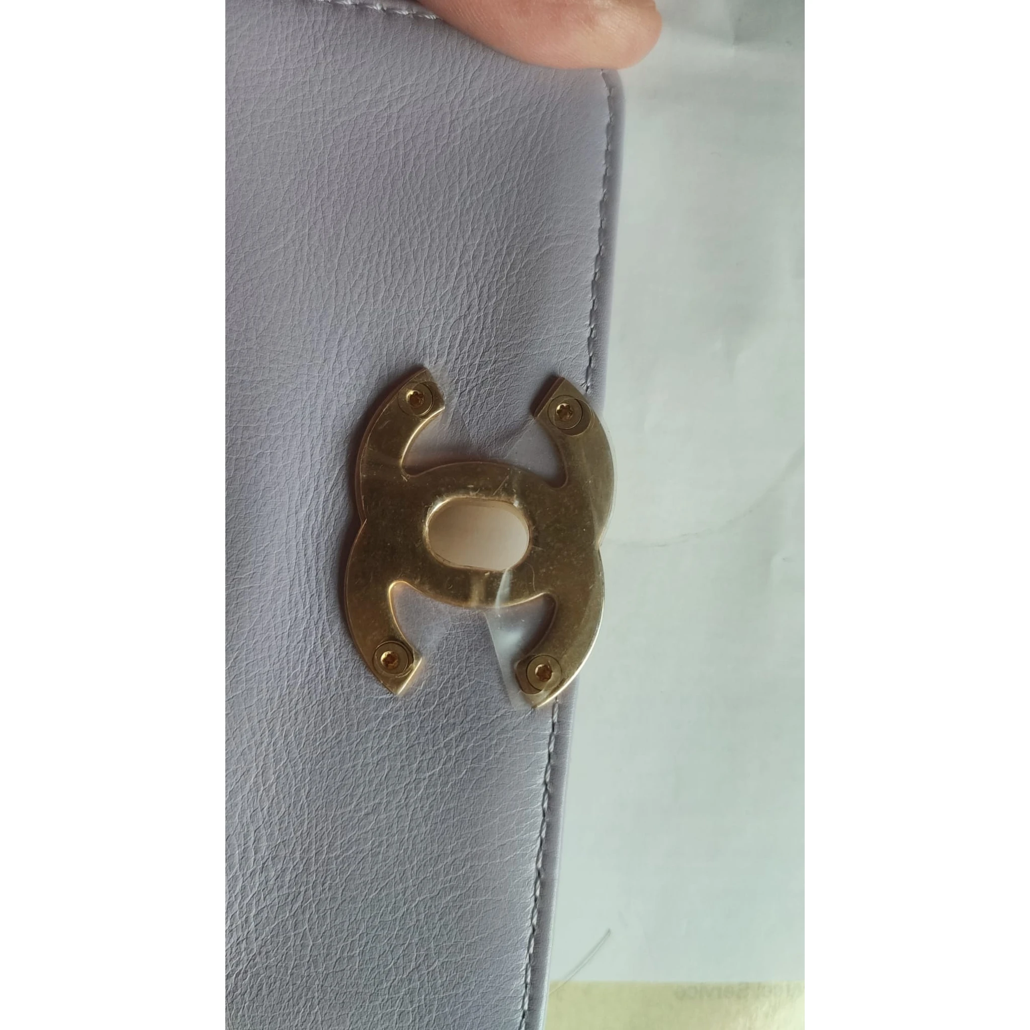 Blue Quilted Calfskin Framing Chain Flap Mini crossbody Bag