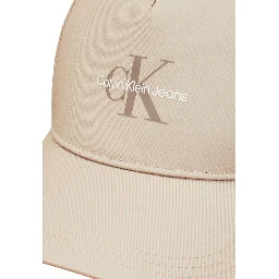 Beige Recycled Polyester Cap (Baseball Hat)