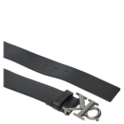 Black Leather Regular Belt