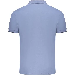 Blue Cotton Polo Shirt