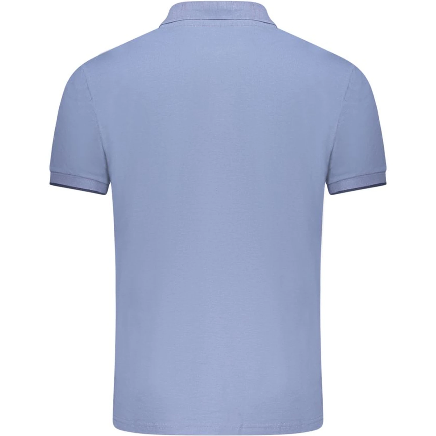 Blue Cotton Polo Shirt