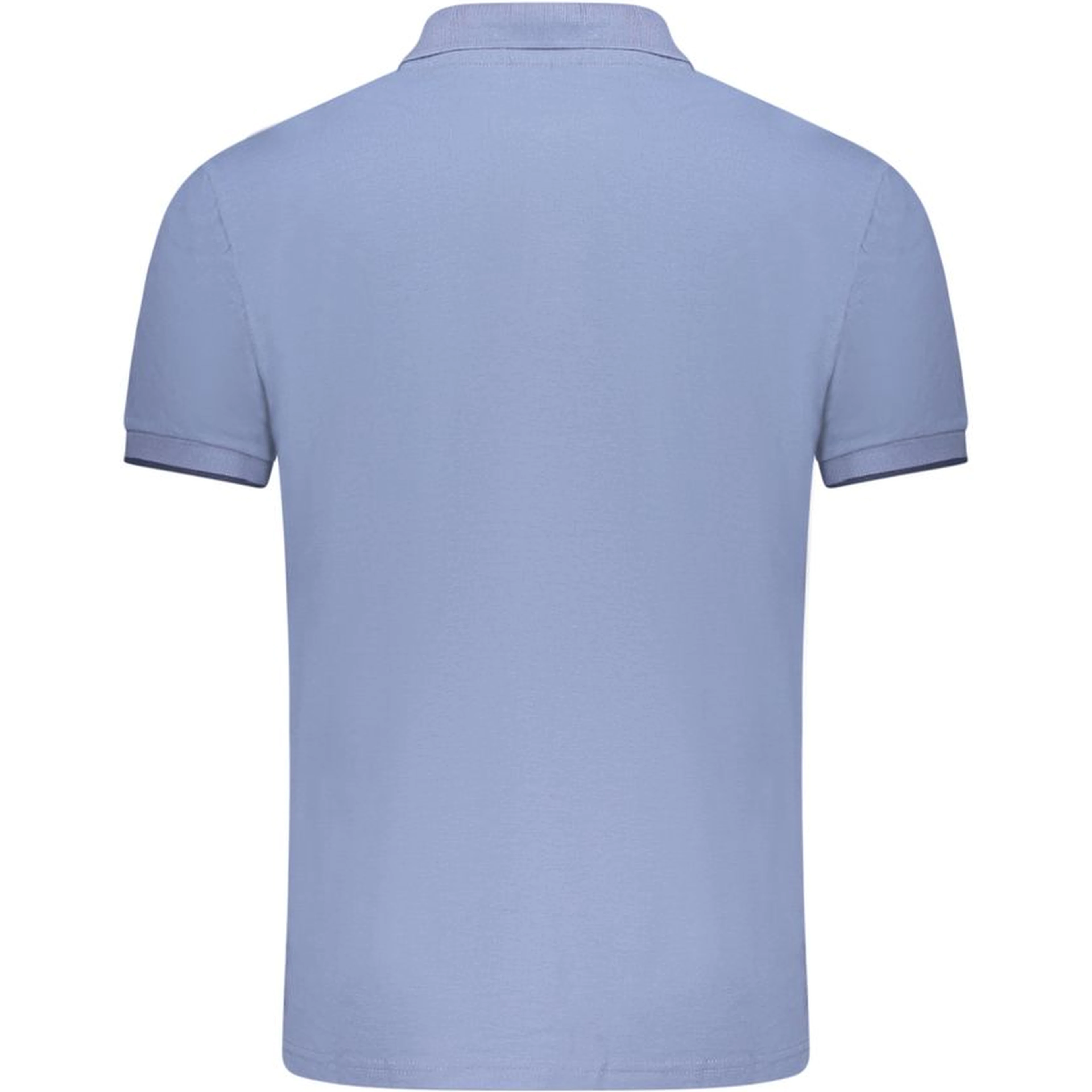 Blue Cotton Polo Shirt