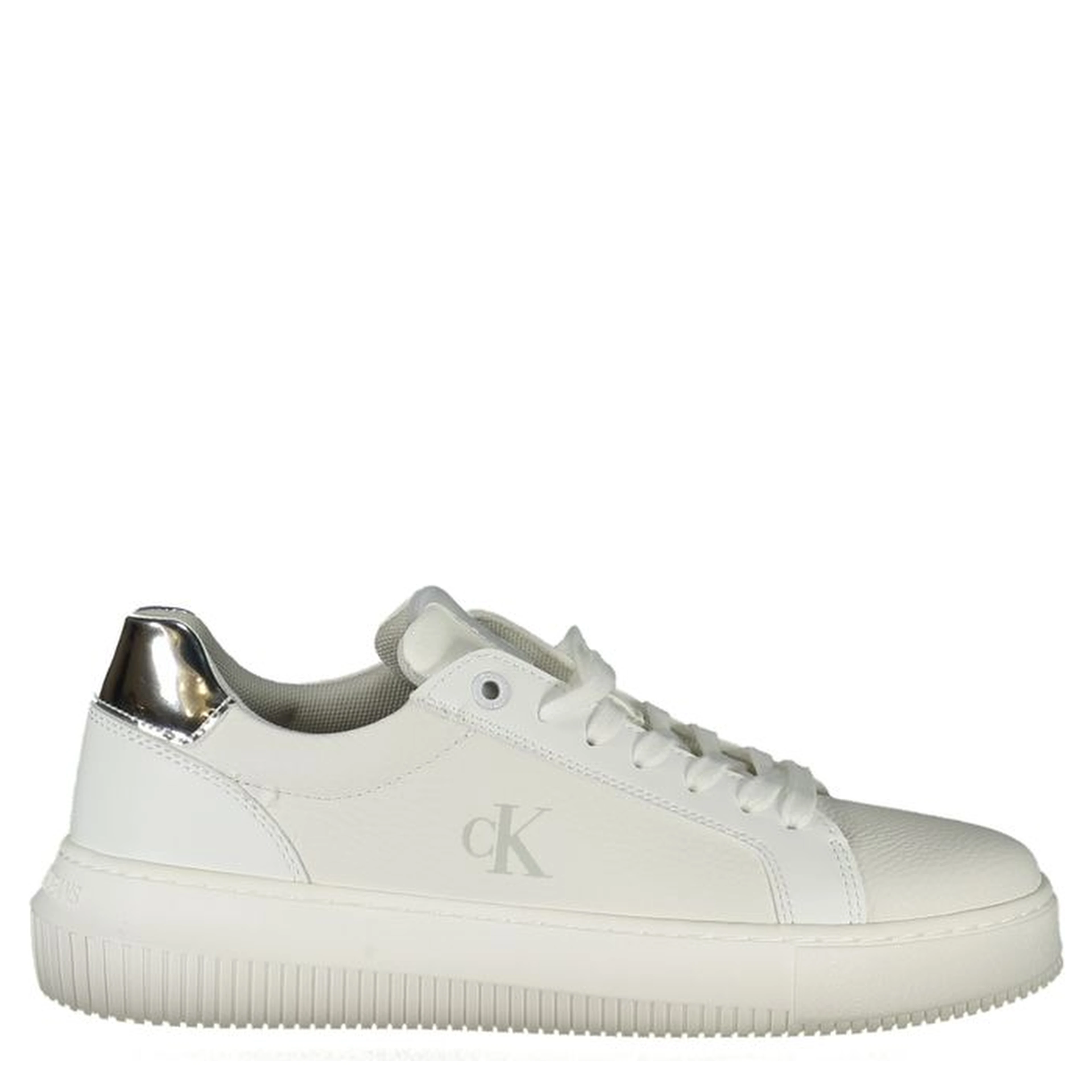 White Polyester Sneaker