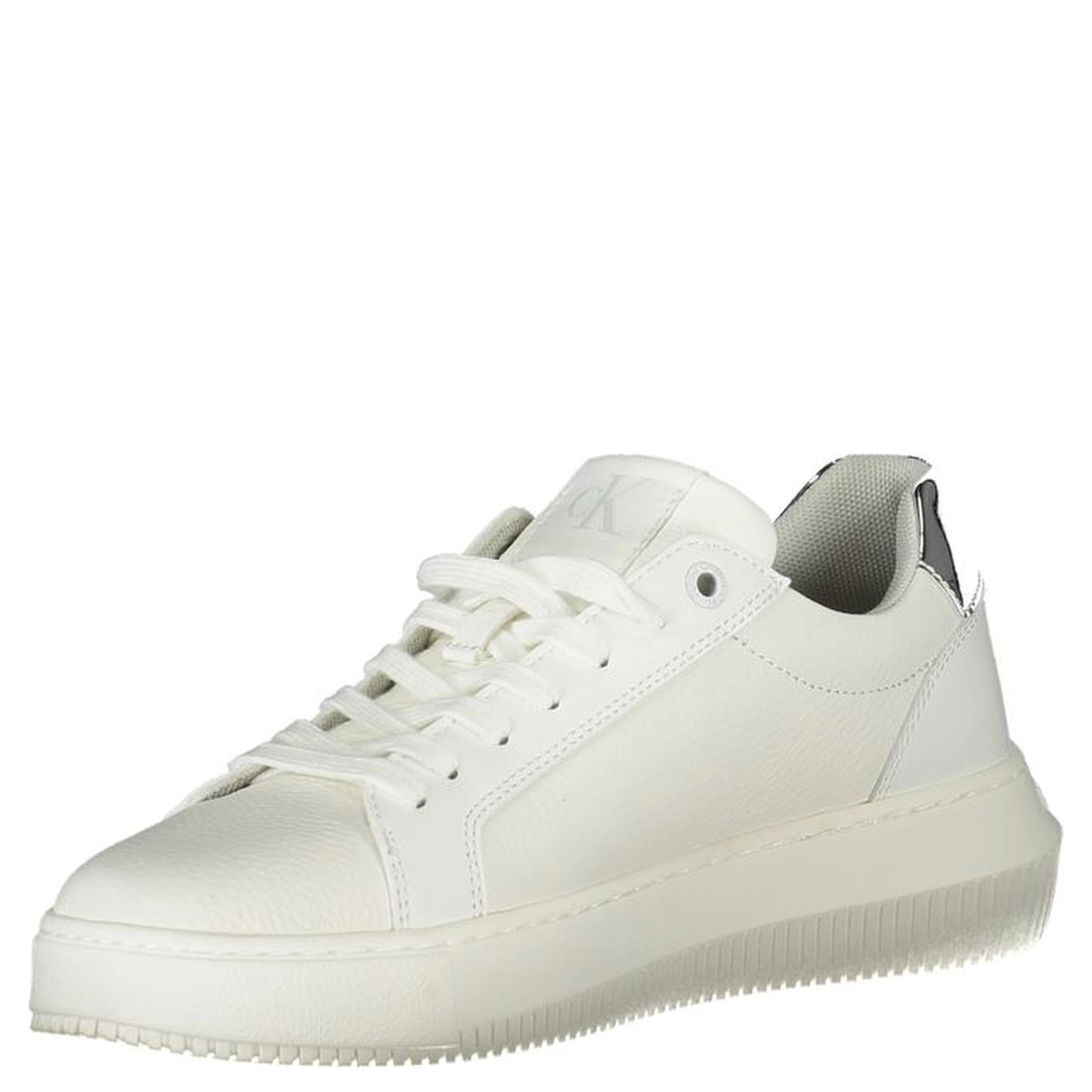 White Polyester Sneaker