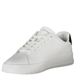 White Polyester Sneaker