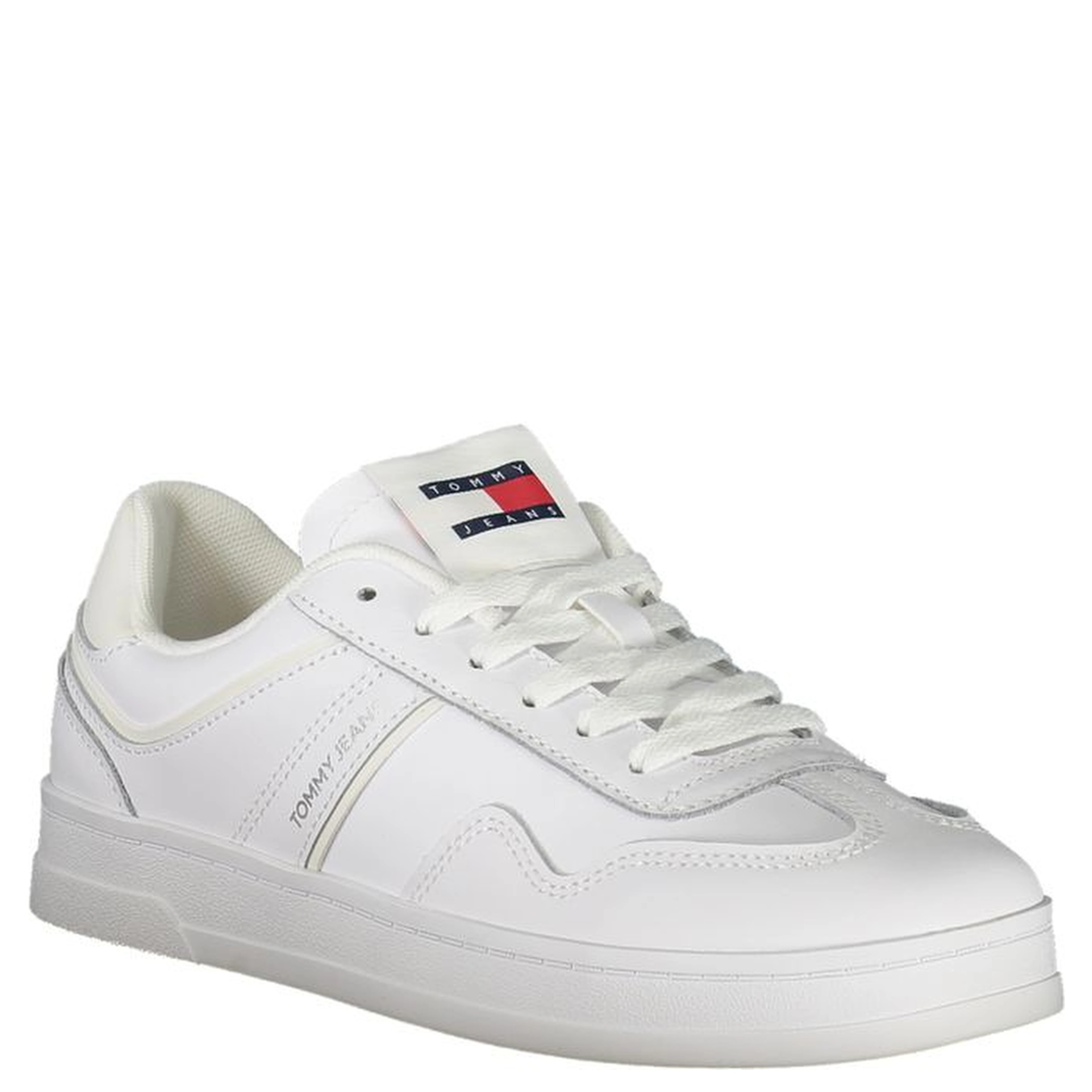 White Polyester Sneaker