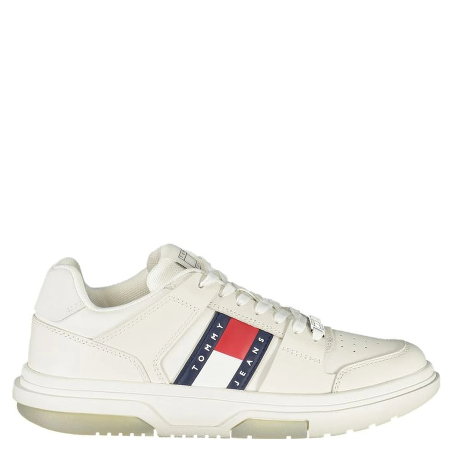 White Polyester Sneaker