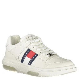 White Polyester Sneaker