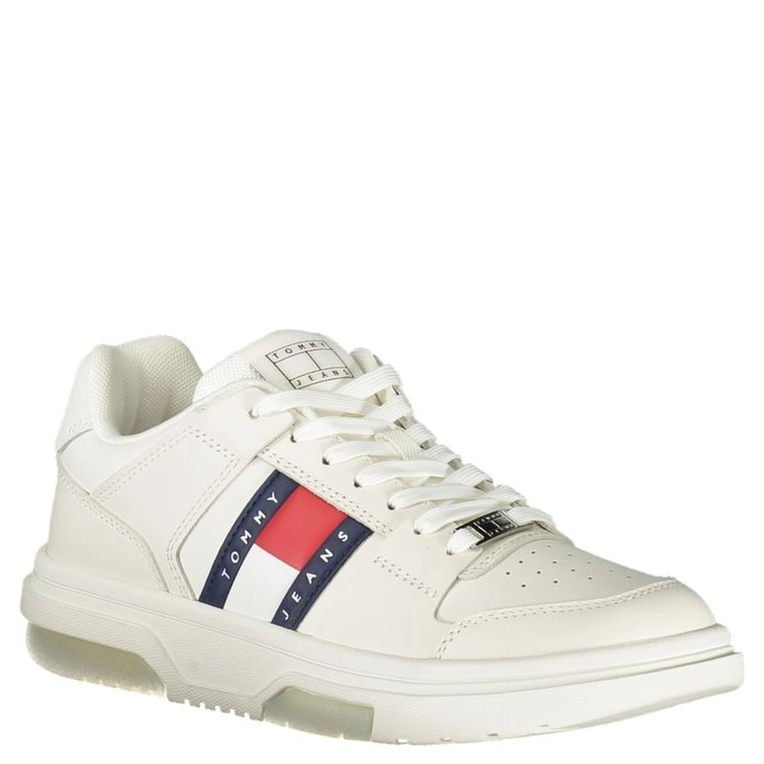 White Polyester Sneaker