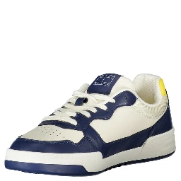 Blue Polyester Sneaker