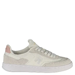 White Polyester Sneaker