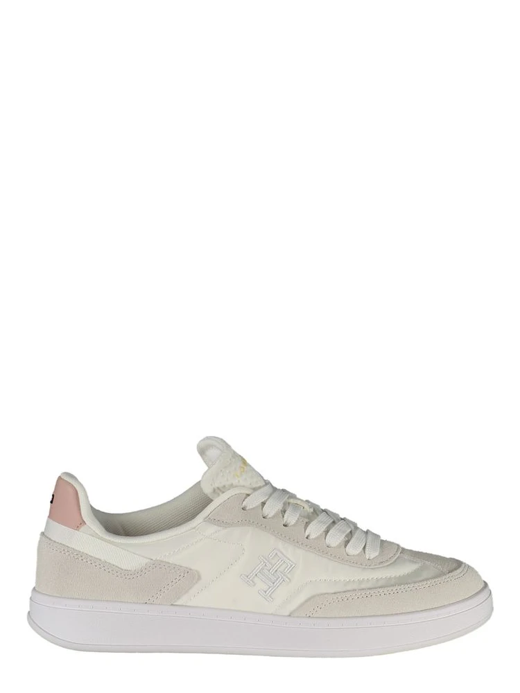 White Polyester Sneaker