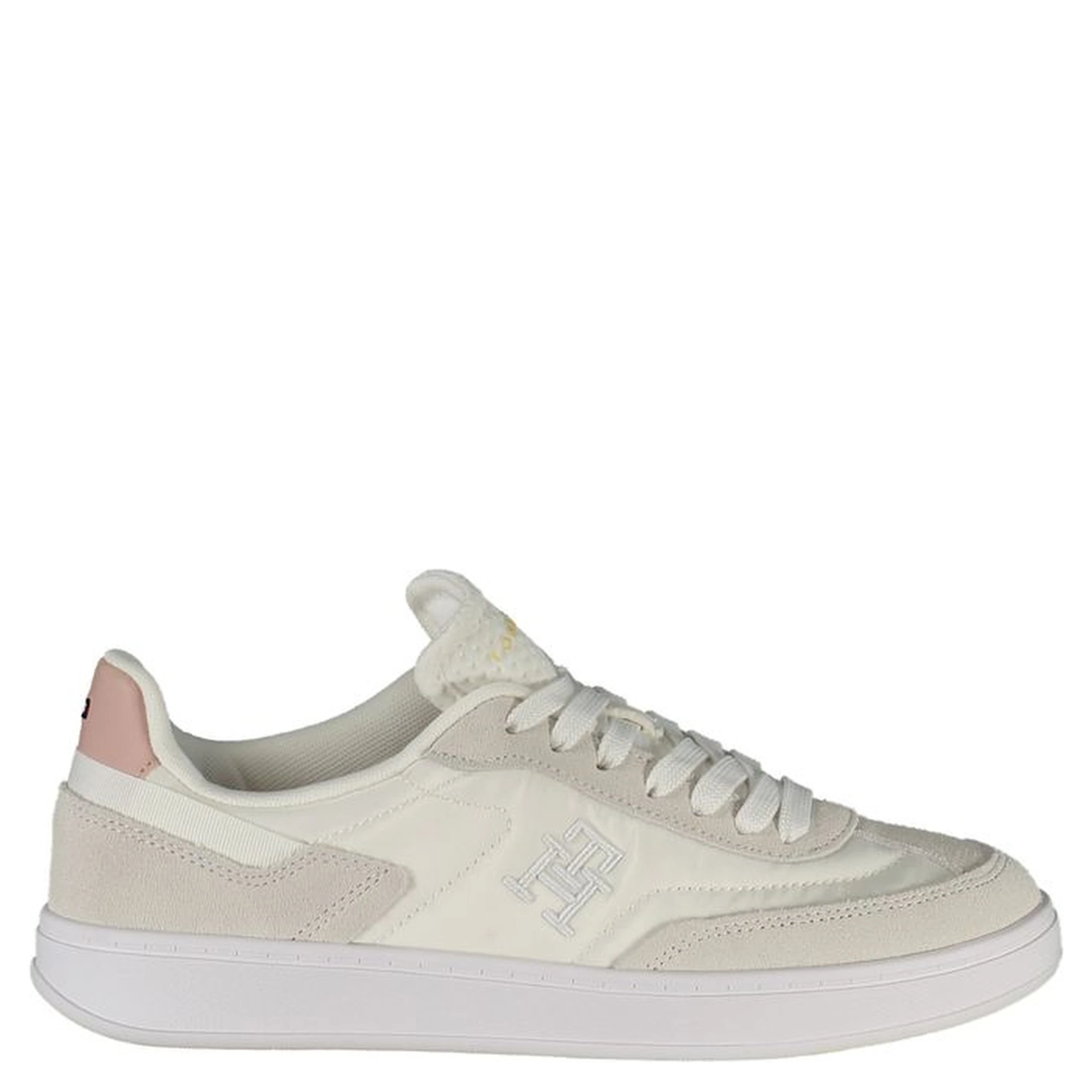 White Polyester Sneaker