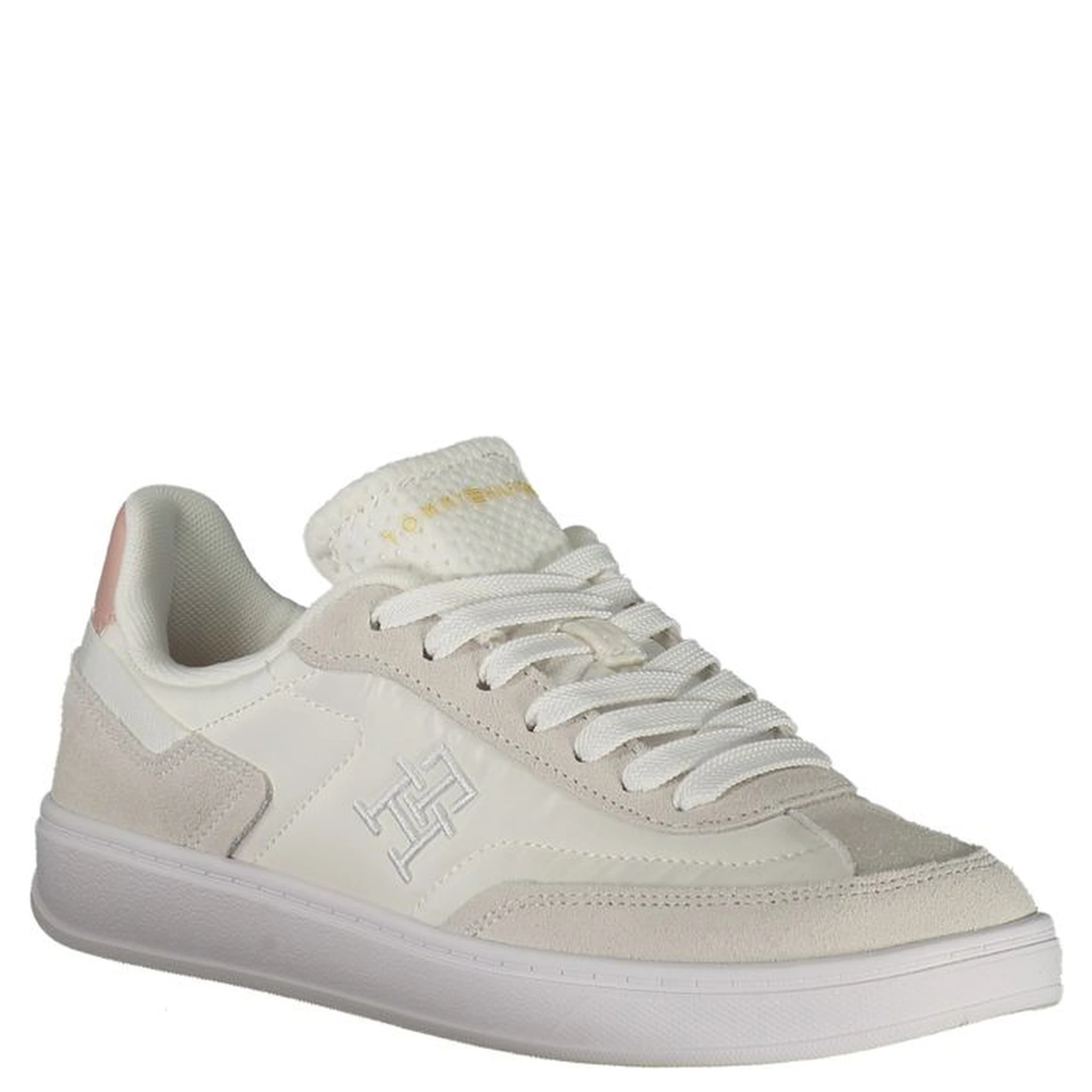 White Polyester Sneaker