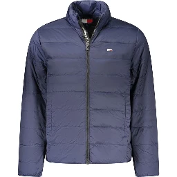 Blue Polyamide Jackets & Coat