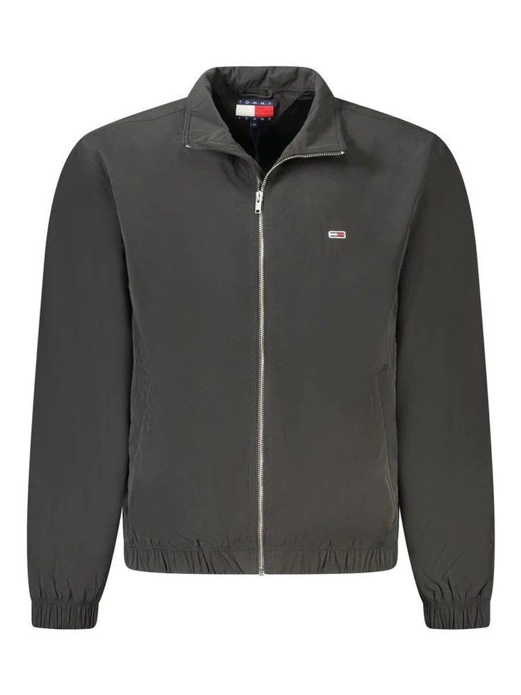 Black Polyester Jackets & Coat