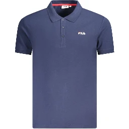 Blue Cotton Polo Shirt