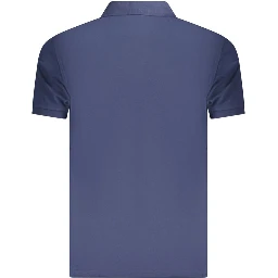 Blue Cotton Polo Shirt