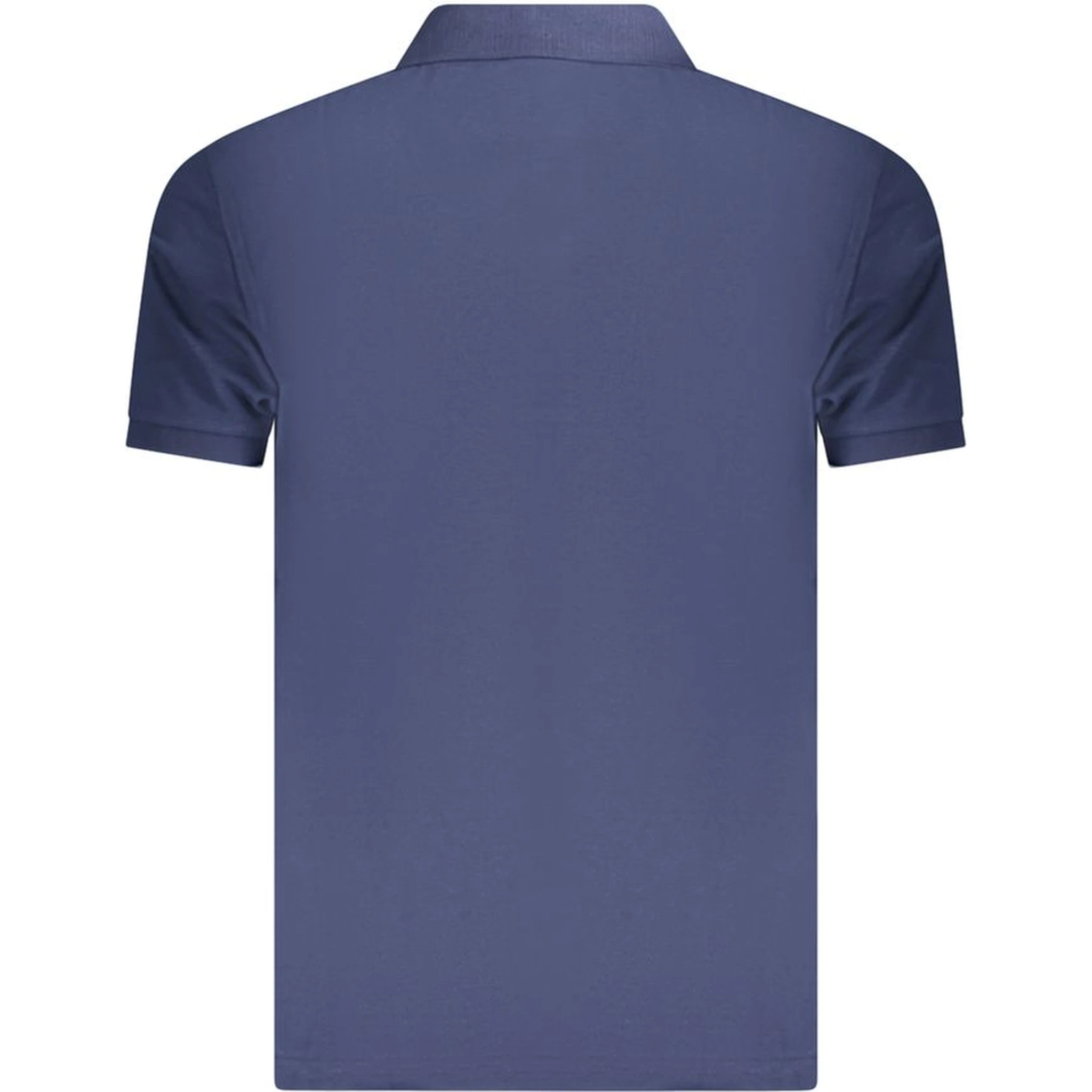 Blue Cotton Polo Shirt
