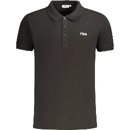 Black Cotton Polo Shirt
