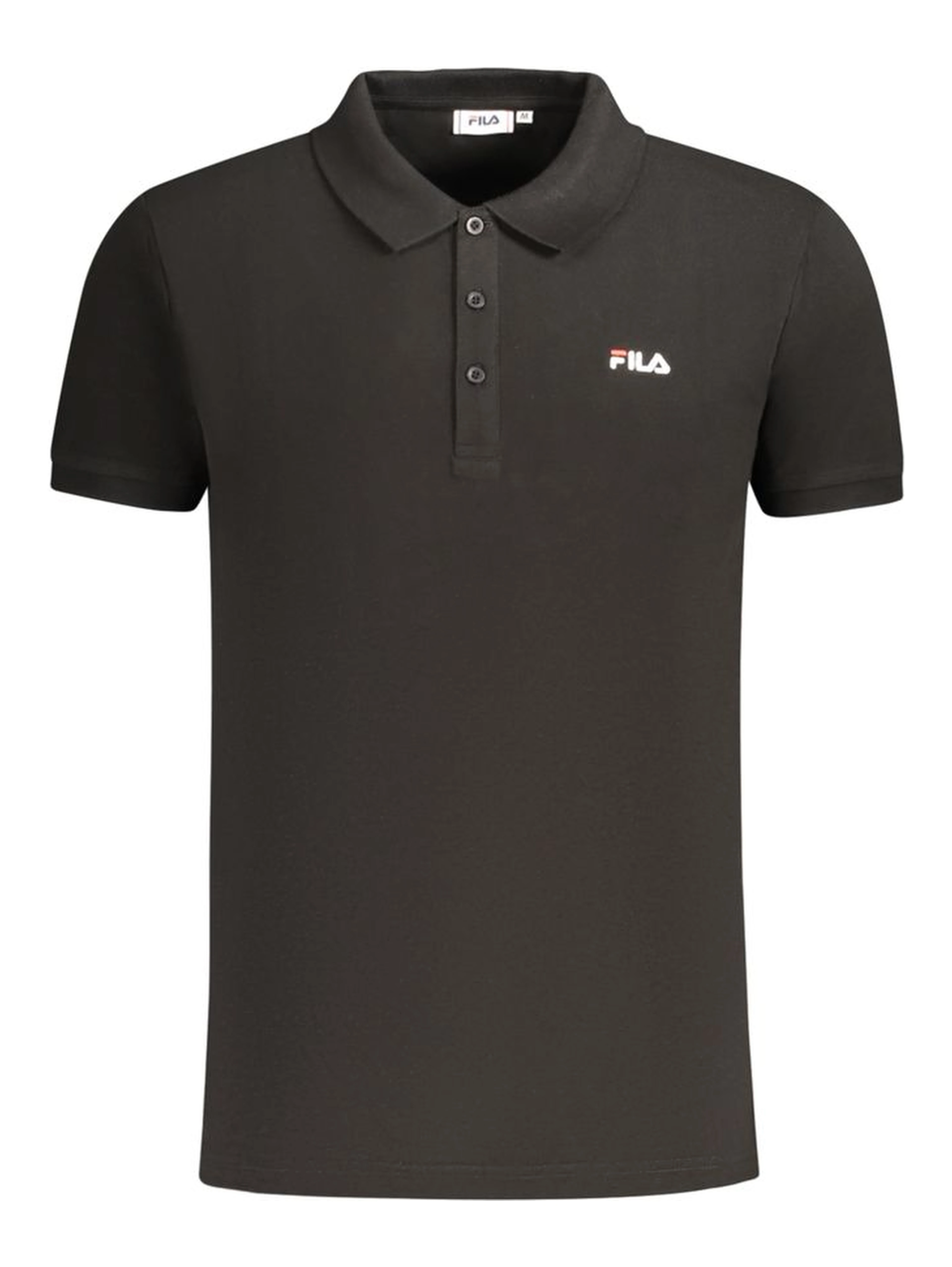 Black Cotton Polo Shirt