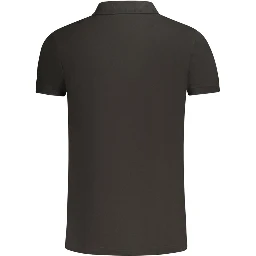 Black Cotton Polo Shirt
