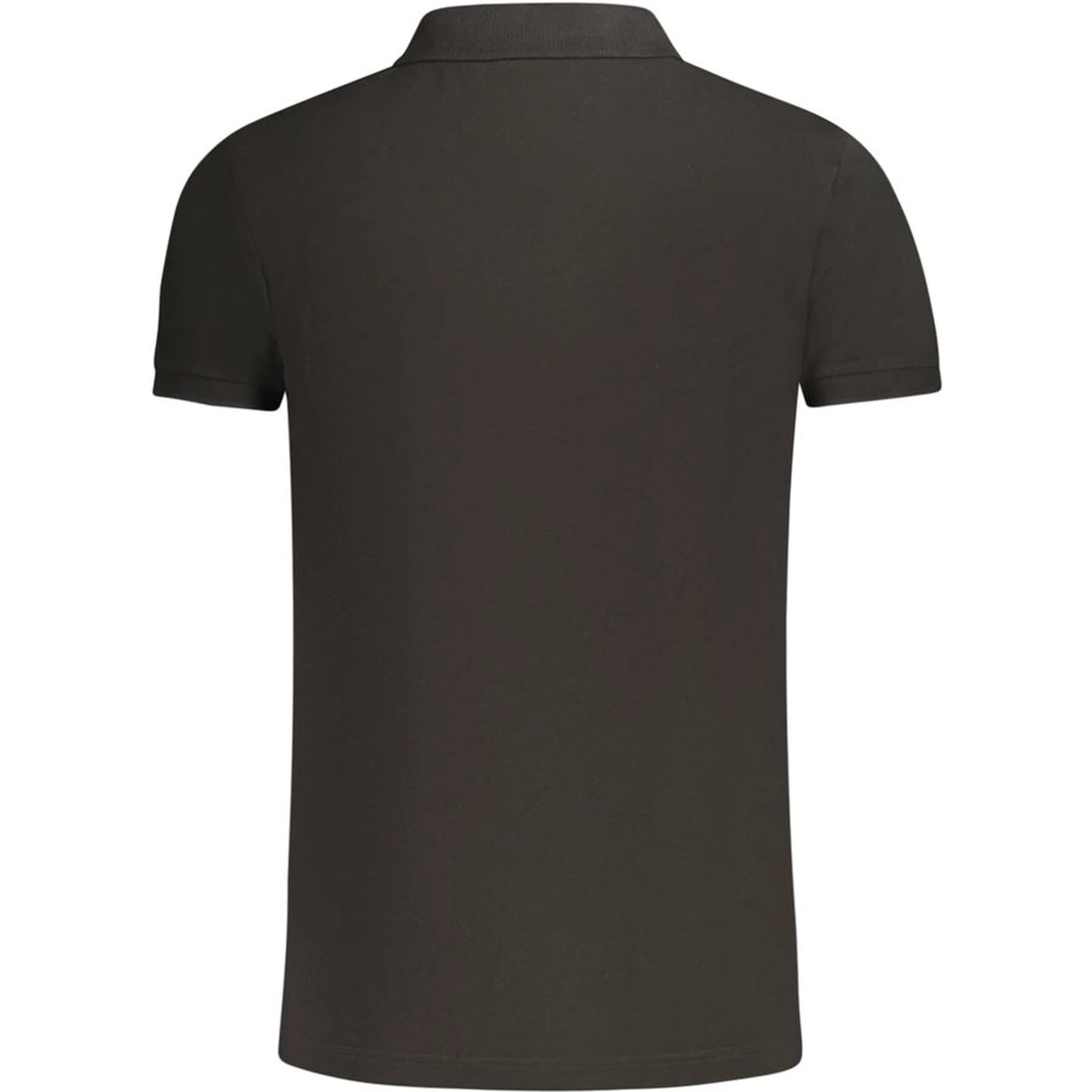 Black Cotton Polo Shirt
