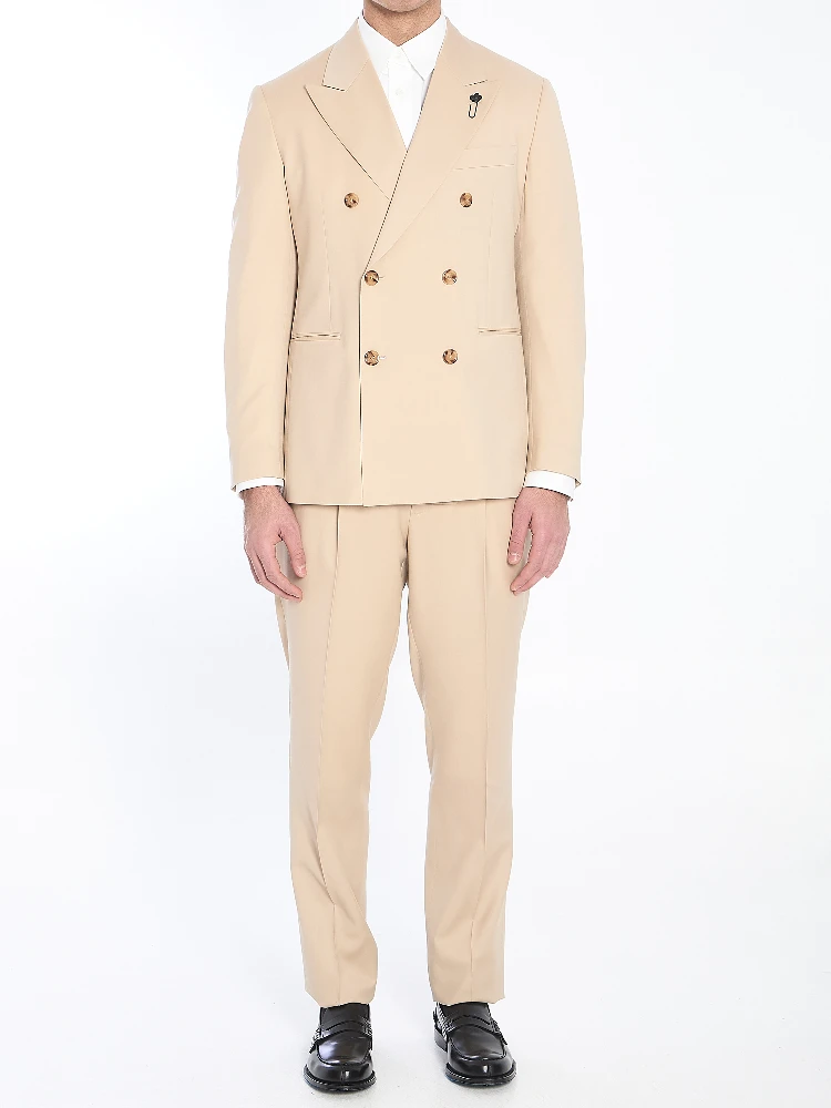 Virgin wool two-piece suit