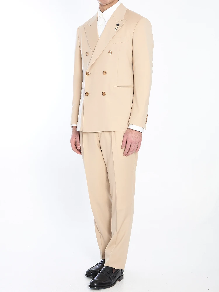 Virgin wool two-piece suit alternative