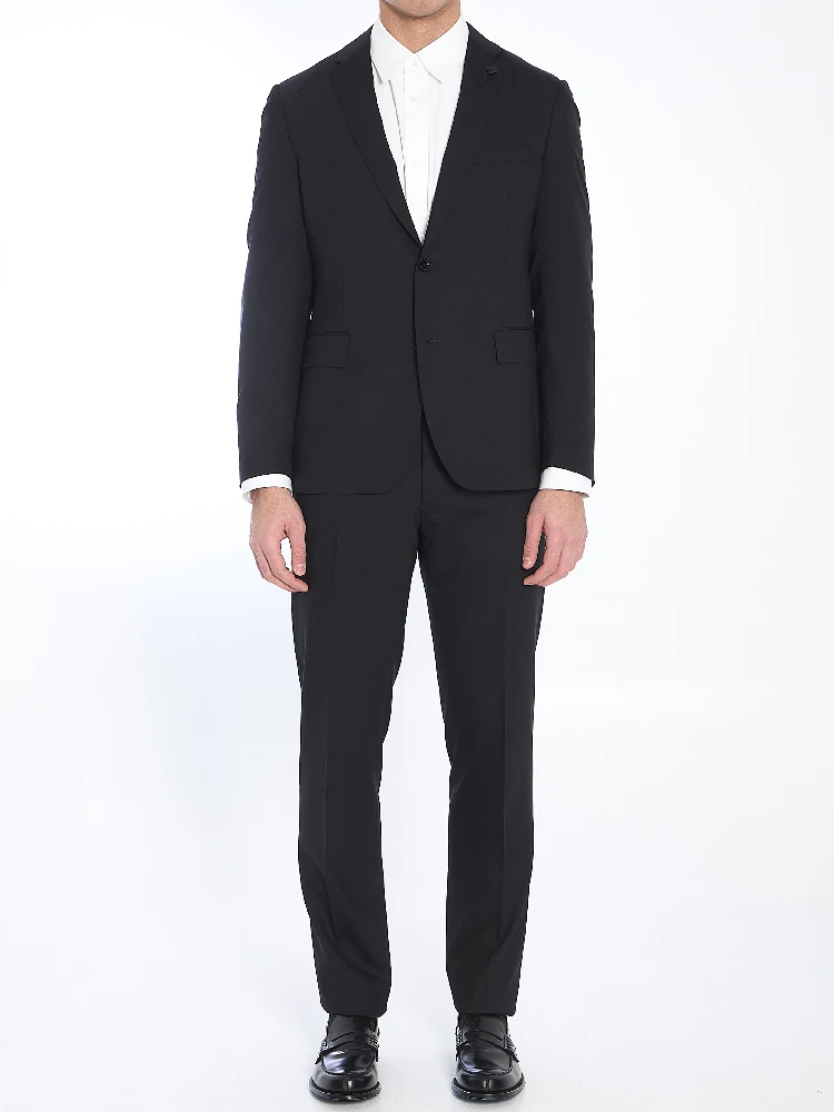 Wool blend two-piece suit