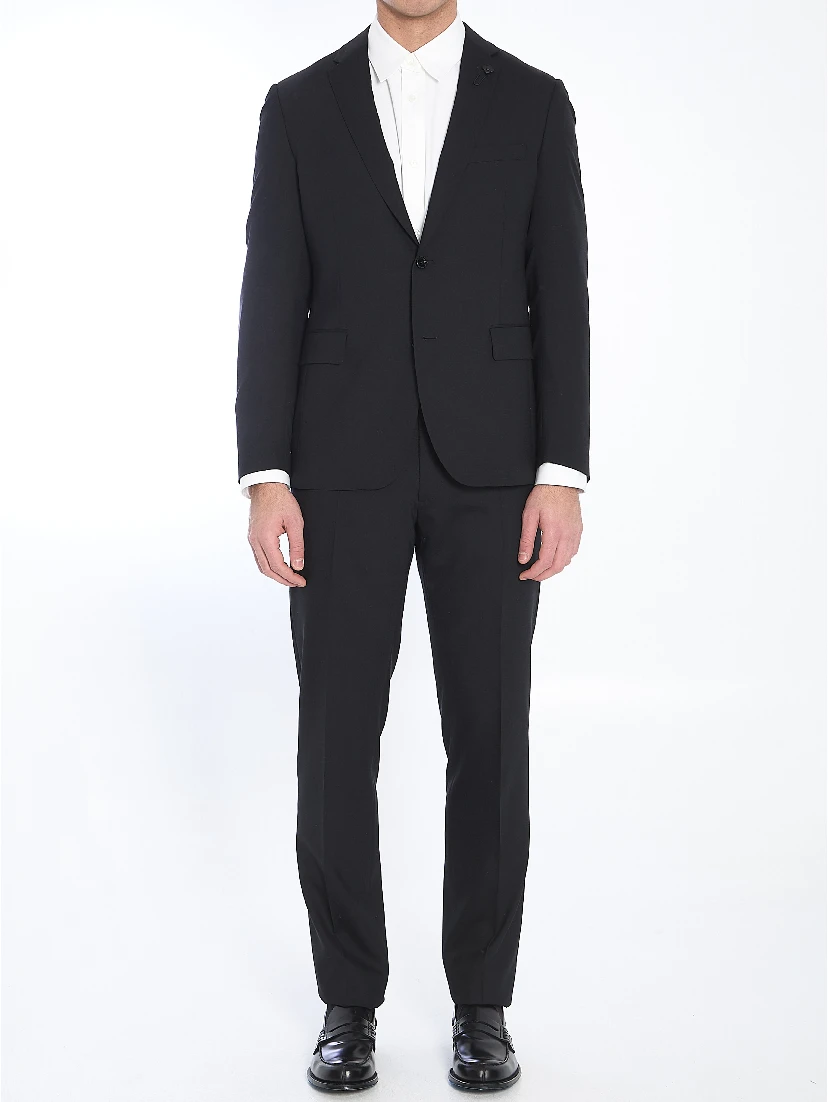 Wool blend two-piece suit