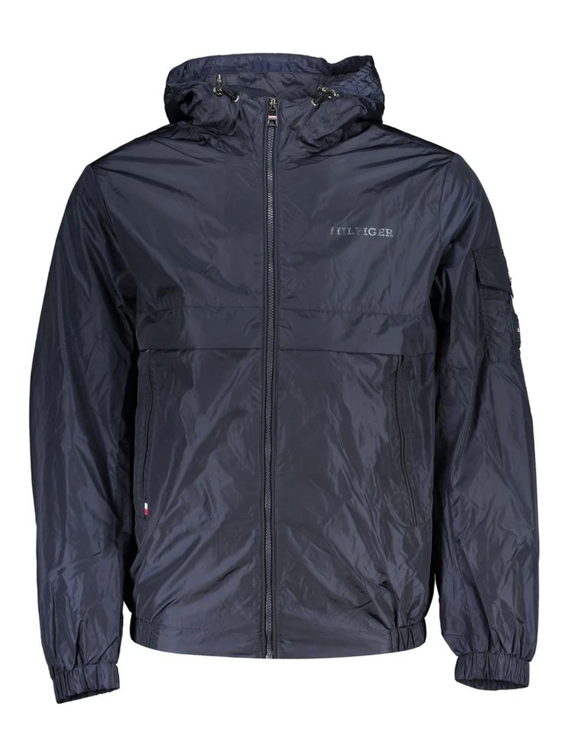 Blue Nylon Jackets & Coat