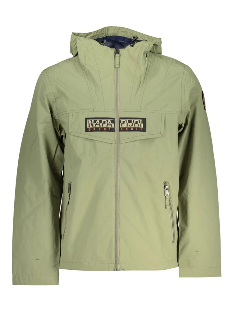 Green Polyester Jackets & Coat