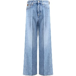 Light Blue Cotton Jeans Denim