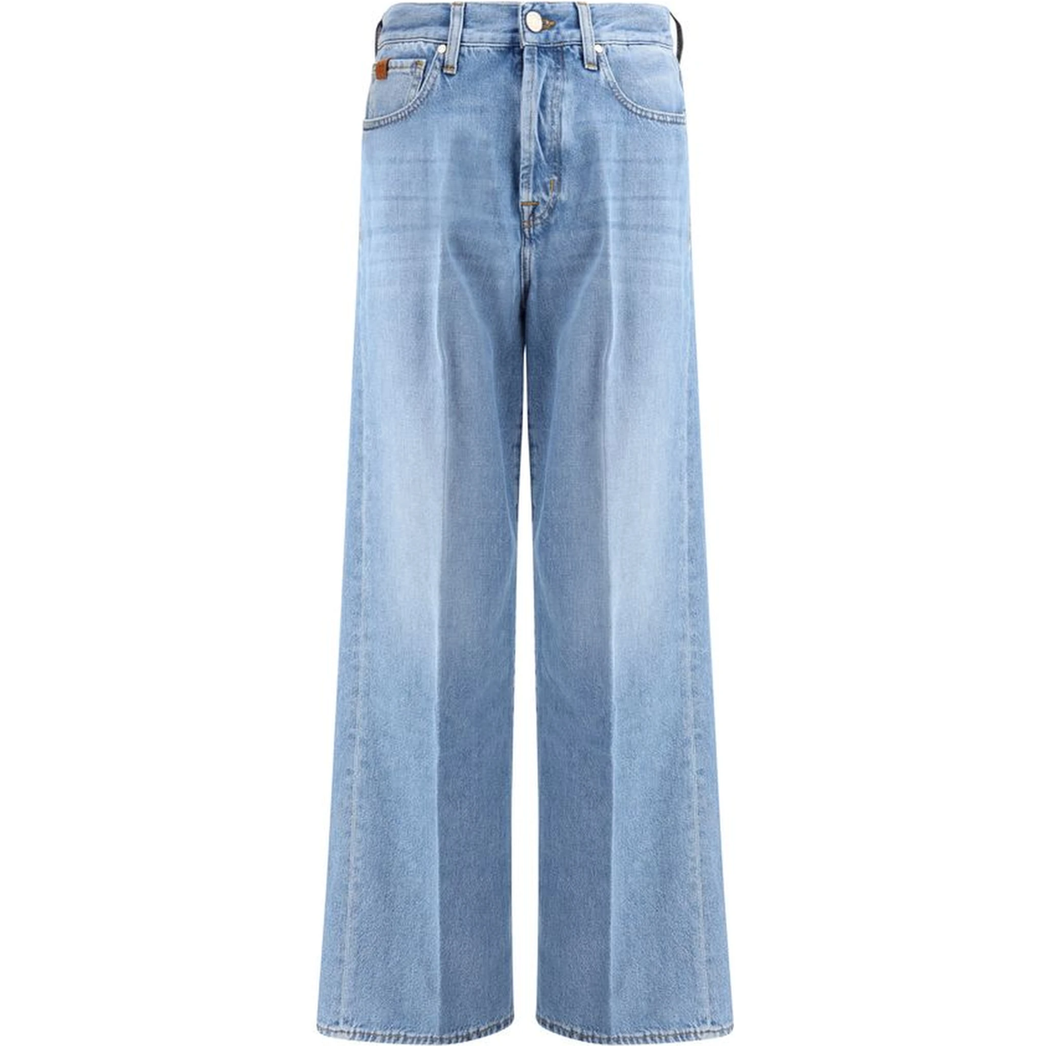Light Blue Cotton Jeans Denim